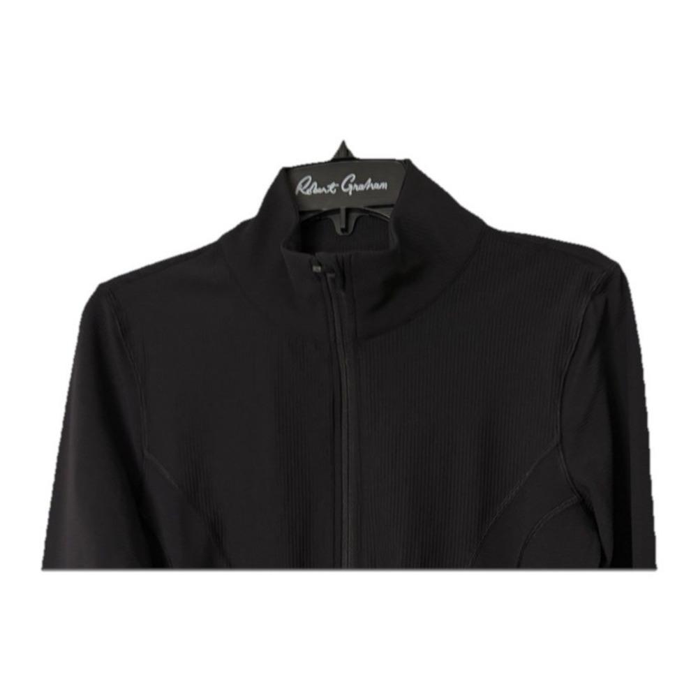 NWT 90 Degree By Reflex Womens Black Stretch Zipped Front Jacket Size Large - Picture 2 of 12